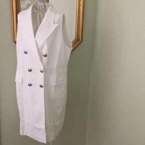 NWT Sleeveless Double Breasted Dress by WHY